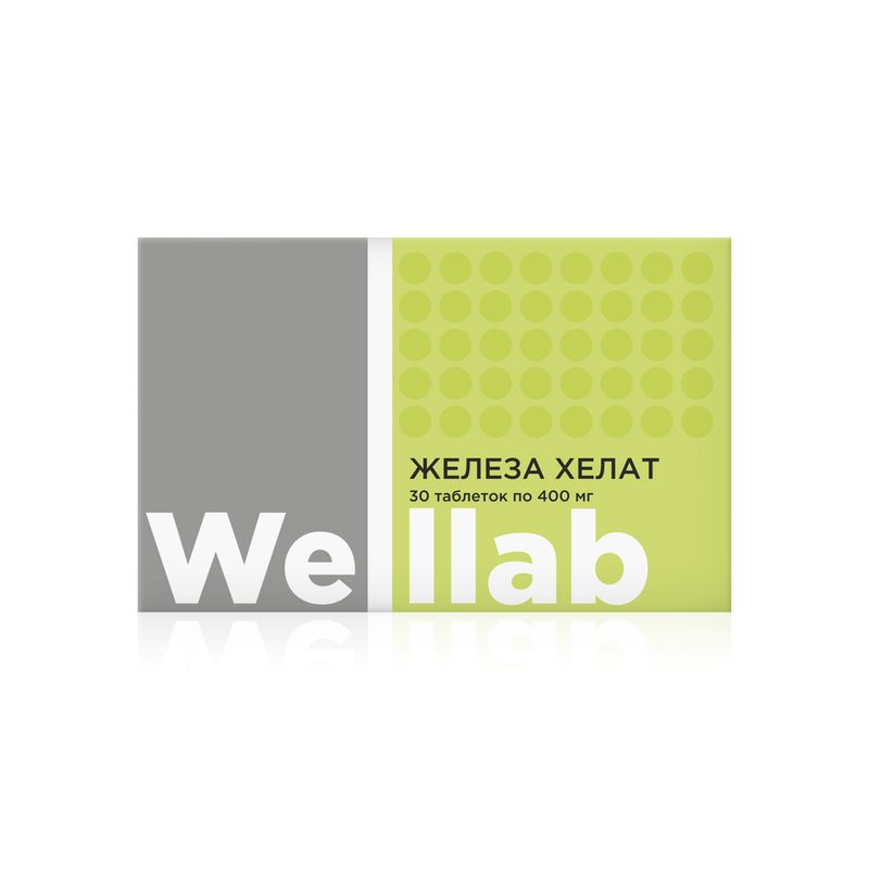 Бад с биодоступным железом Welllab железа хелат