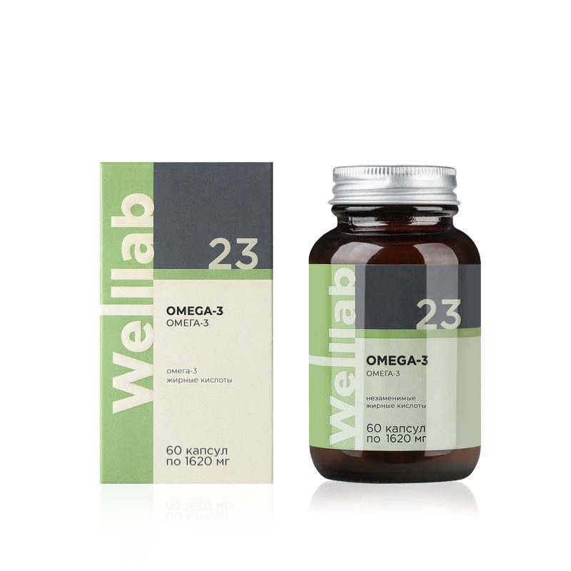 Бад с омега-3 в высокой концентрации Welllab OMEGA-3
