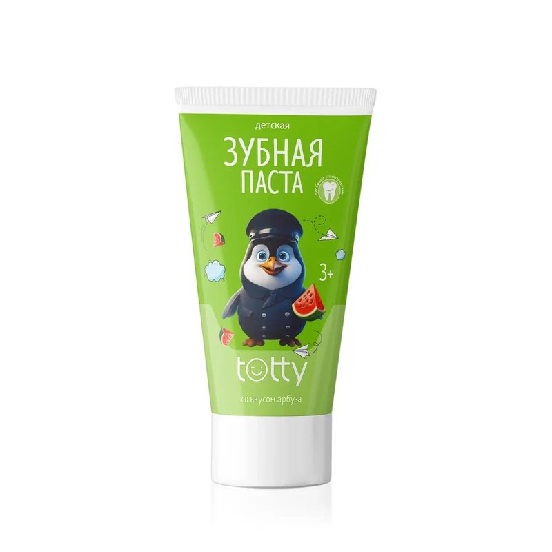 Детская зубная паста TOTTY со вкусом арбуза 3+