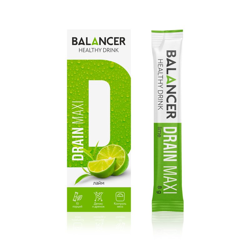 Дренирующий напиток BALANCER DRAIN MAXI со вкусом «лайм»