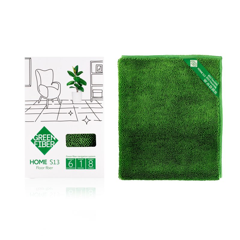 Файбер твист для пола Green Fiber HOME S13