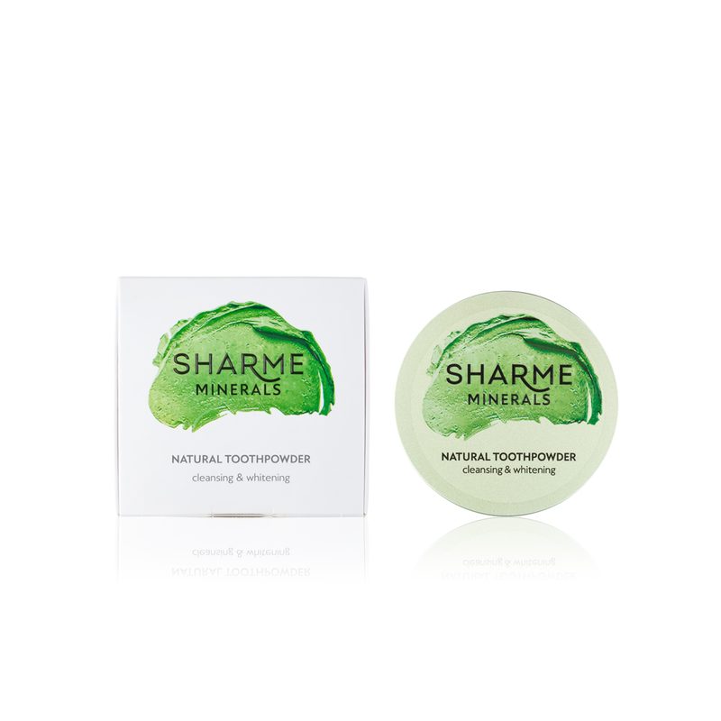Фитоминеральный зубной порошок Sharme Minerals очищение и отбеливание