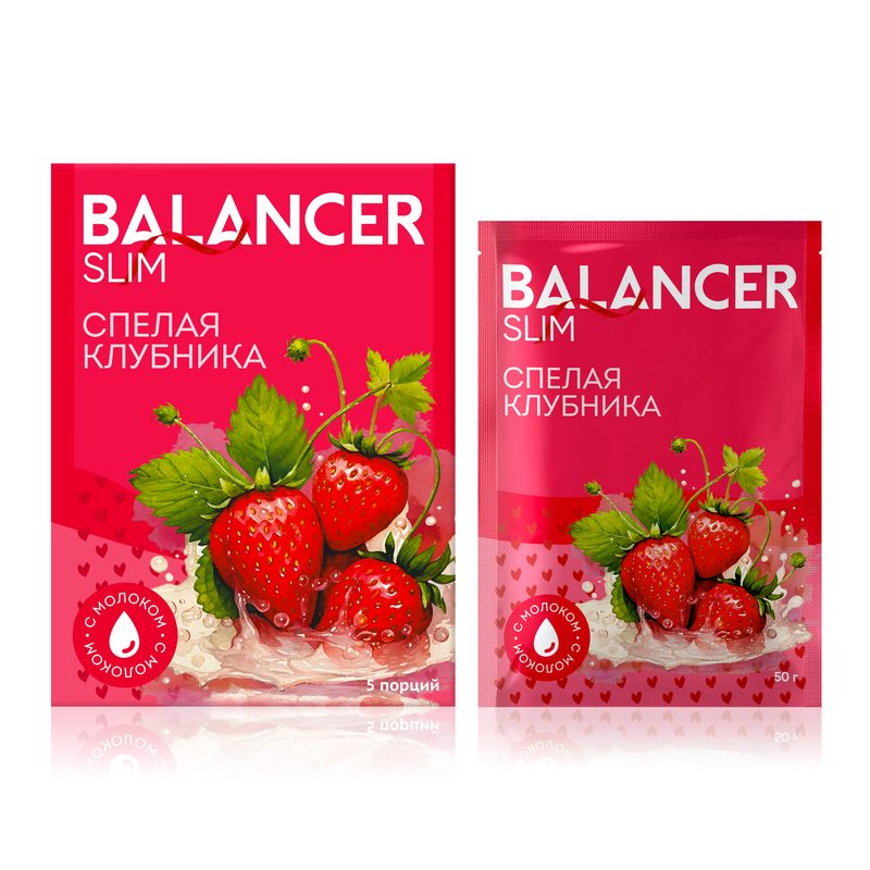Коктейль BALANCER SLIM со вкусом «спелая клубника»