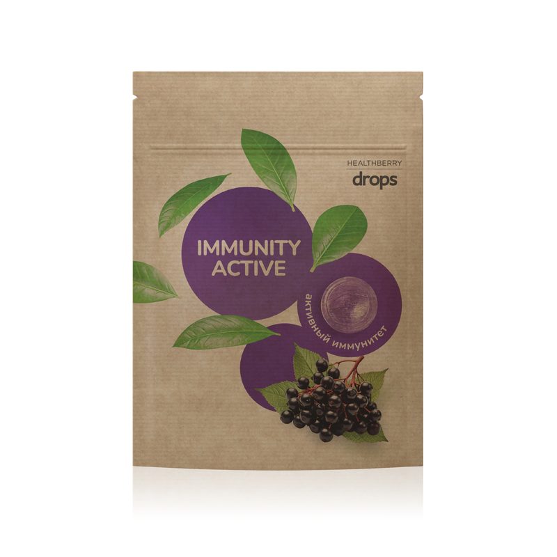 Леденцы «активный иммунитет» Healthberry, с витамином C