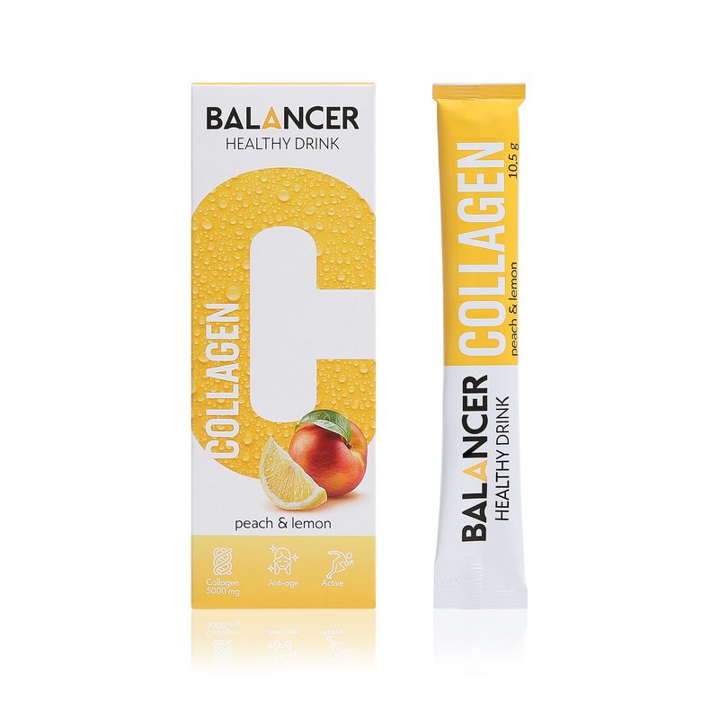 Напиток Balancer Collagen со вкусом «персик - лимон»
