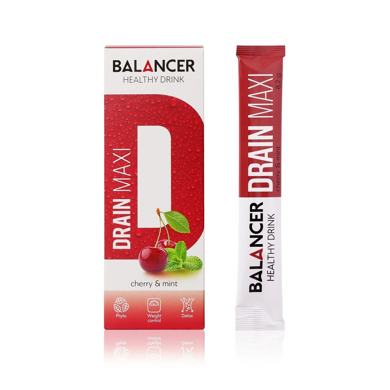 Очищающий и дренирующий напиток BALANCER DRAIN MAXI со вкусом «вишня–мята»