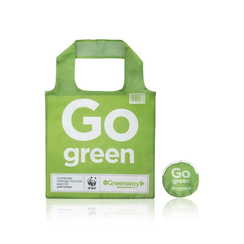 Сумка-шопер Eco Shopper compact с чехлом из переработанного океанического пластика